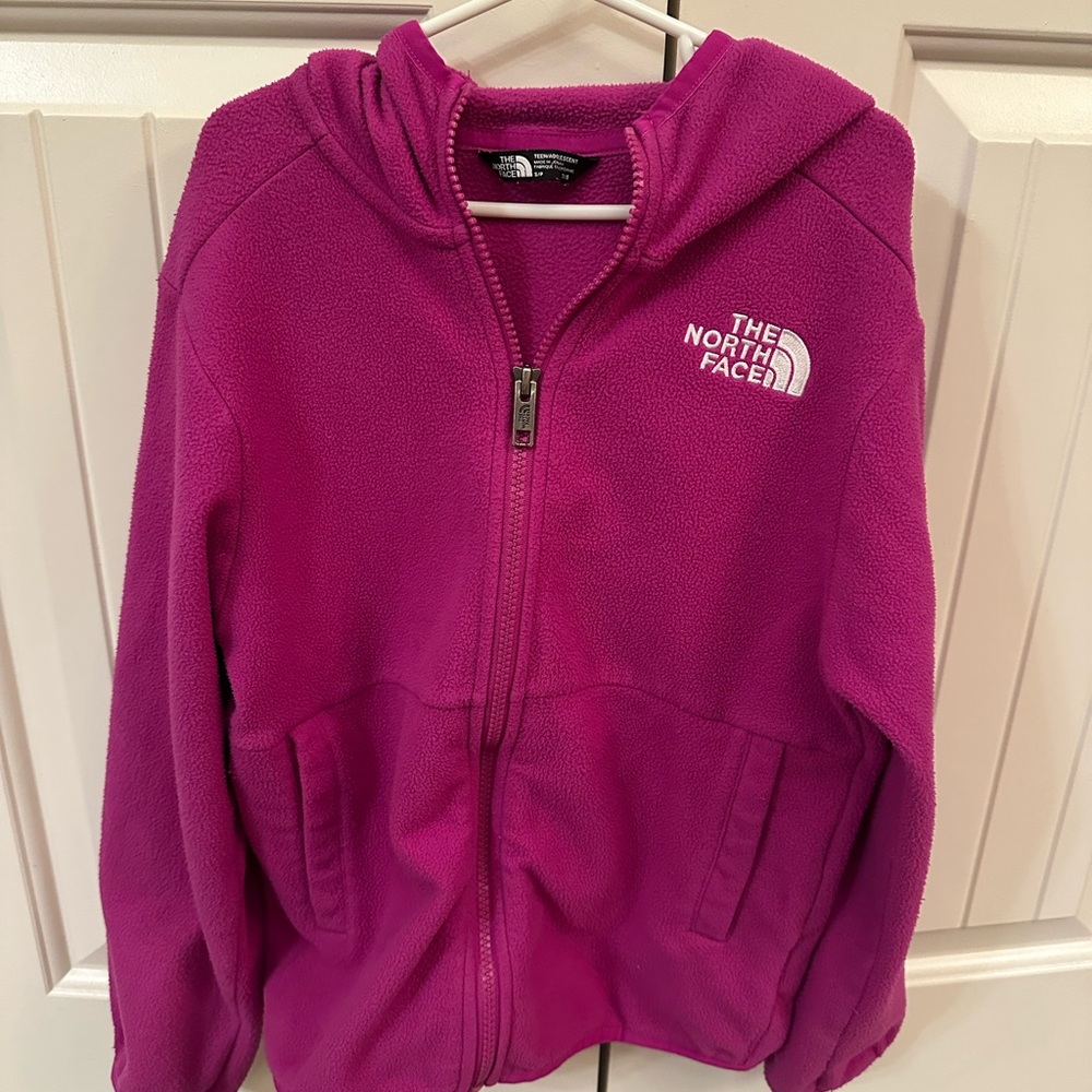 The North Face Kids' Pink Fleece Hoodie